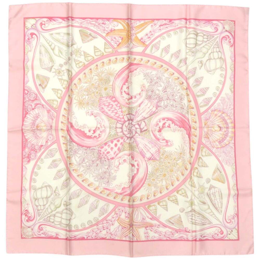 HERMES Pink Silk Scarf